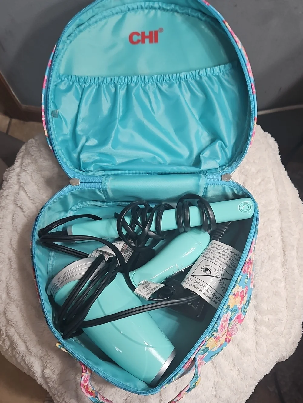 CHI Turquoise Hair Styling Travel Case